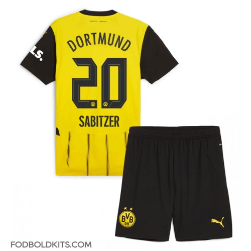 Borussia Dortmund Marcel Sabitzer #20 Hjemmebanesæt Børn 2024-25 Kortærmet (+ Korte bukser)